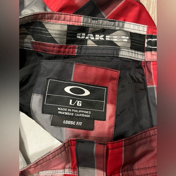 Oakley Mens Red Plaid Snow Pants sz Large - Picture 4 of 6
